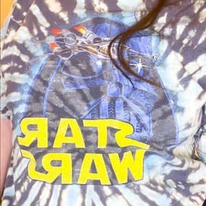 Reverse tie dye Star Wars shirt
